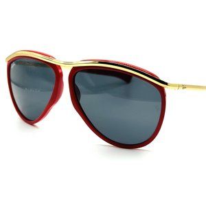 NEW RAY BAN RB 2219 OLYMPIAN AVIATOR 1243/R5 Polished Red-Gold/Blue 59mm